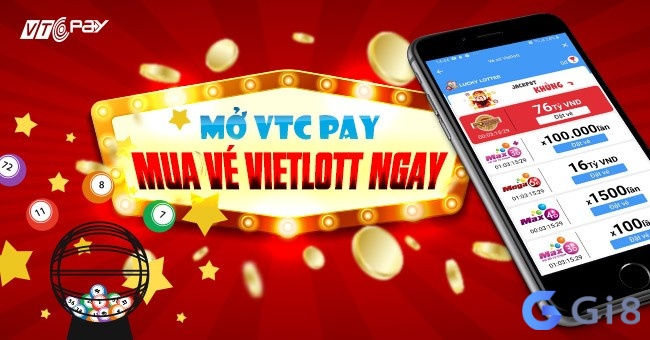 Mua xổ số Vietlott trực tuyến qua ví VTC Pay